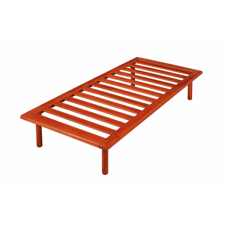 Rete Antares legno - Struttura: legno massello  Tipologia: rete a doghe larghe  Doghe: listelli larghi da 14 cm  Supporto: