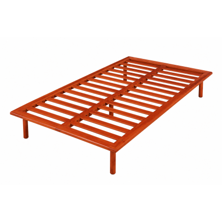 Rete Antares legno - Struttura: legno massello  Tipologia: rete a doghe larghe  Doghe: listelli larghi da 14 cm  Supporto: